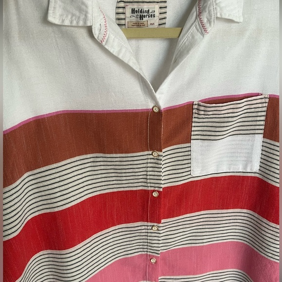 Anthropologie Long Sleeve Button Up Shirt - Picture 2 of 4